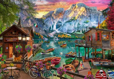 Obrázok produktu pre Bluebird Puzzle Krajina Lago di Braies Taliansko 1000 dielikov puzzle