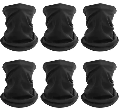 Productafbeelding van Multifunctionele bandana - Hoofdbandana - Nekdoek - Winddicht - Set van 6 - Uni