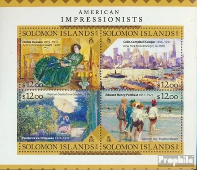 Produktbild von Briefmarken Salomoninseln 2016 Mi 3636-3639 Kleinbogen (kompl. Ausg.) postfrisch Amerikanische Impressionisten