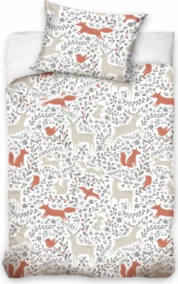 Produktbild von Woodland Animals II Baby Bettwäsche 135x100cm