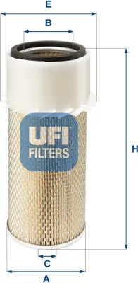 Produktbild von Luftfilter UFI 27.931.00 für LAND ROVER 88/109 MK III Geländewagen offen Filtereinsatz
