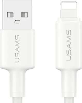 Image de Câble USAMS U90 2,4 A USB-A vers Lightning, blanc