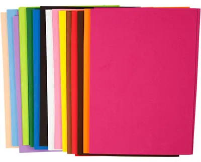 Produktbild von Moosgummi , A4, Blatt 210x297 mm, Dicke 2 mm, 30 Bl. sort./ 1 Pck