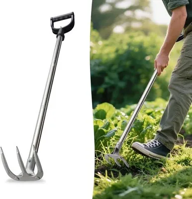 Productafbeelding van Garden Heel Silver 165 cm - Hoogwaardig materiaal - Stevige constructie - Ideaal voor tuinonderhoud - m-winkel