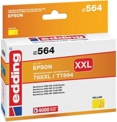 Image de Cartouche d'encre Edding EDD-564 remplace Epson T78XXL (T7894)
