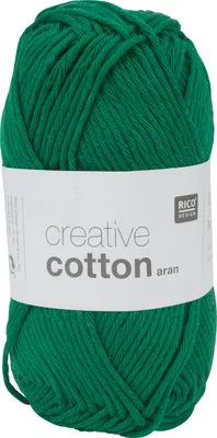 Produktbild von Rico Design Creative Baumwolle aran, Aran, Grün, 50 g