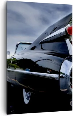 Produktbild von Bild auf Leinwand - Leinwandbild - Einteilig - Auto Retro Himmel - 80x120cm - Wand Bild - Wanddeko - Wandbilder - Leinwanddruck - Wanddekoration - Leinwand bilder - Wandbild - PA80x120-0159