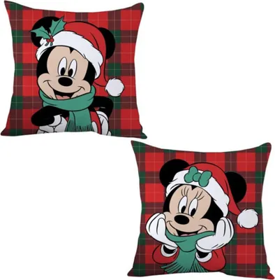 Produktbild von Disney Minnie Mickey Weihnachtsdekorationskissen 35x35 cm