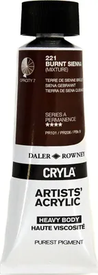 Obrázek produktu pro Daler Rowney Cryla Artists’ Akrylová barva Burnt Sienna 75 ml 1 ks