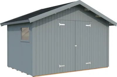 Produktbild von Palmako Gerätehaus Nils 8,2 m² - 16 mm hellgrau lackiert