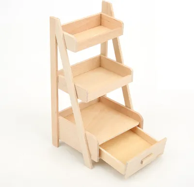 Zdjęcie produktu dla 1:12 mini domek dla lalek dekoracja ogrodowa symulacja drewna miniaturowy model stojaka na kwiaty