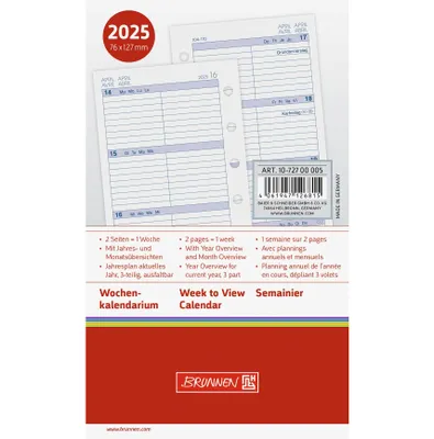 Productafbeelding van Wekelijkse agenda MINI+ 25 | Formaat A7