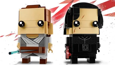 Immagine prodotto di Brick Headz Rey e Kylo Ren 41489