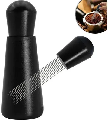 Obrázek produktu pro Sada pro baristy na přípravu espressa – s nerezovou jehlou – černá