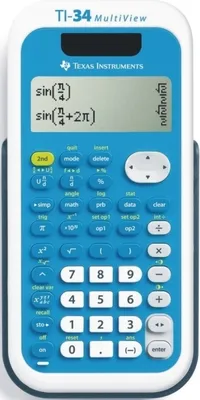 Immagine prodotto di Calcolatrice scolastica TI-34 MultiView Texas Instruments, ingresso e uscita naturale, solare