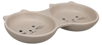 Image de Gamelle 2 en 1 en céramique pour chat