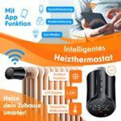 Produktbild von KESSER® Heizkörperthermostat WiFi Heizungsregler, Smart Home App, Alexa & Google Assistant