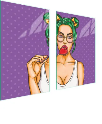 Produktbild von Glasschutzplatte Für Küche 65X52 Frau