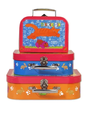 Produktbild von Simply Kofferset Dikkie Dik 3-teilig Kinderkoffer mit fröhlichem Motiv