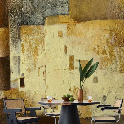 Produktbild von Vlies Fototapete - Golden Oddity 250x175 cm Abstrakt f-A-0518-a-a