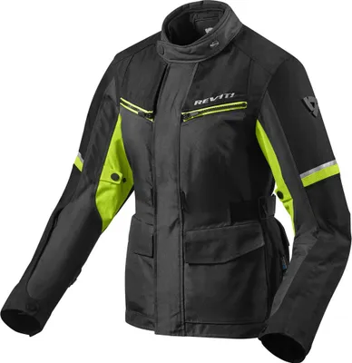 Produktbild von Revit Outback 3 Damen Motorrad Textiljacke, schwarz/neon-gelb, 36
