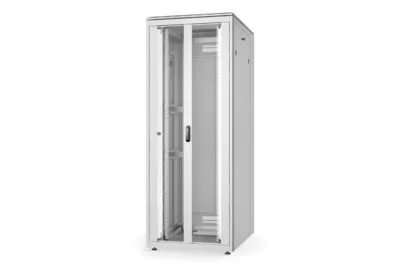 Produktbild von Digitus Netzwerkschrank Unique Serie - 800x1000 mm (BxT), Freistehendes Gestell, 42U, 800 kg, Sperrschloss, Ablageschienen, Verstellbare Füße
