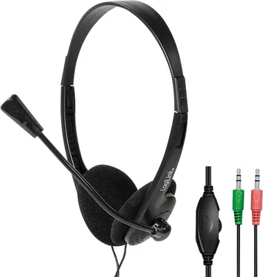 Image de Logilink Headset stereo umweltfreundl. verp. 2x 3,5mm Klinke