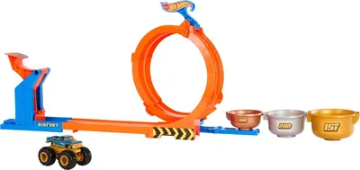 Zdjęcie produktu dla Hot Wheels Monster Trucks JBX64, Tor dla pojazdów do zabawy, 4 lat(a), Plastik, Metal, Wielobarwny