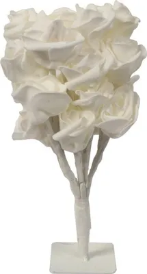Immagine prodotto di Albero decorativo a LED per interni - 26 cm, bianco, alimentato da 3 batterie AA