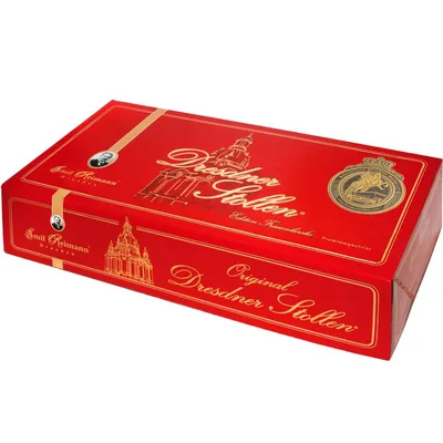 Produktbild von Emil Reimann Dresdner Stollen Frauenkirche Edition Faltschachtel 750g
