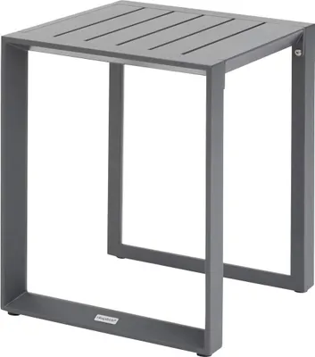 Produktbild von Quadratischer beistelltisch "allure" graphit 44 x 44 x 55cm aus aluminium - Hespéride