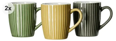 Produktbild von Becher 350ml sortiert 6er Set Umea