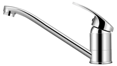 Produktbild von Hochdruck Küchenarmatur Chrom Wasserhahn Einhebelarmatur mit 360° schwenkbarem Auslauf und 3/8" Schlauch für Warm- und Kaltwasser