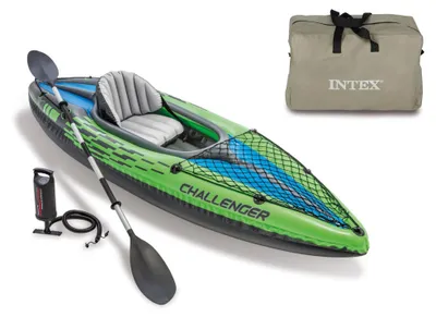 Image de Intex- Bateau Kayak gonflable Challenger K1 Set, jusqu'à 100kg - vert, 68305NP