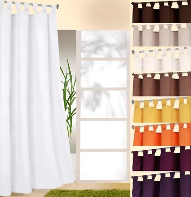 Produktbild von heimtexland ® Schlaufenschal inkl. Kräuselband blickdicht Gardine Vorhang Dekoschal Uni Typ117 weiß Höhe 175 cm x Breite 140 cm