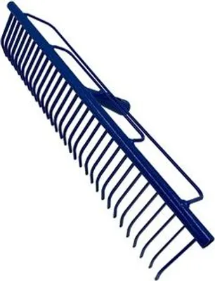 Produktbild von Rasenrechen 56 cm - 32 Zinken - Breite Arbeitsfläche - Robuste Ausführung - Ohne Stiel