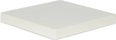 Produktbild von levandeo Eckregal Weiß 32x32cm Wandregal Holz Nachbildung Regal Eckboard Ablage