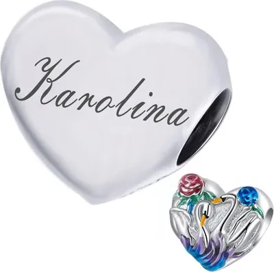 Image de Charms pour pendentif cœur Pandora, gravés, argent 925
