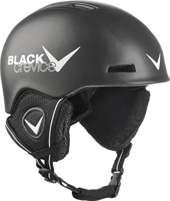 Obrázek produktu pro Black Crevice Lyžařská přilba Dětská černá 52 54 cm Sněhová zimní přilba