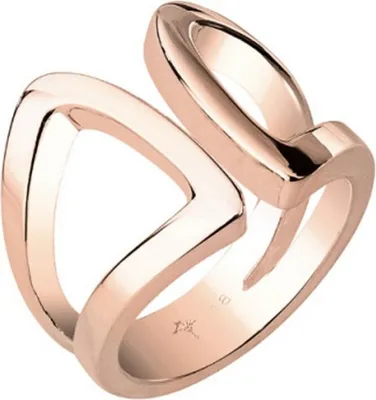 Produktbild von Joop Damen Ring Edelstahl Rosé MODERN SHAPED JPRG00010C1, Ringgröße:57 (18.1 mm Ø)