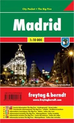 Immagine prodotto di Mappa del centro di Madrid, scala 1:10.000, prodotta da freytag & berndt