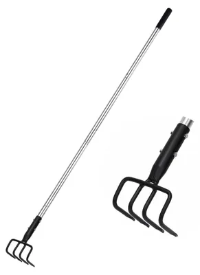 Image de Fourche de jardin réglable avec manche télescopique