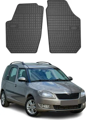 Immagine prodotto di 2006-2015 Skoda Roomster tappetini in gomma nera 4 pz