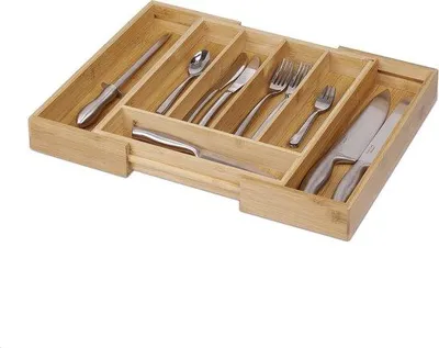 Produktbild von Famanu Besteckkastenversteller 5-7 Fächer - Breite 31,5-49 cm Natur