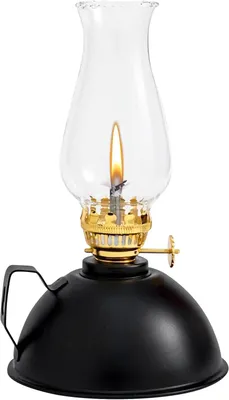 Image de Lampe à pétrole, lampe à huile en verre avec flamme réglable, lanterne à huile, lampe à pétrole d'extérieur, lampe à pétrole vintage