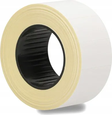 Zdjęcie produktu dla Taśma do metkownicy jednorzędowa 21,5 x 12 mm 5 rolek biała