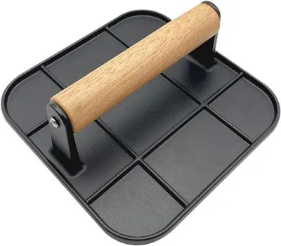 Image de Moule à hamburgers antidérapant 16 x 16 cm pour des hamburgers parfaits