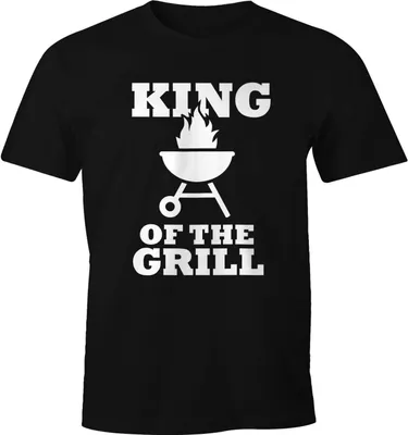 Produktbild von Herren T-Shirt King of the Grill Fun-Shirt Moonworks® schwarz XL