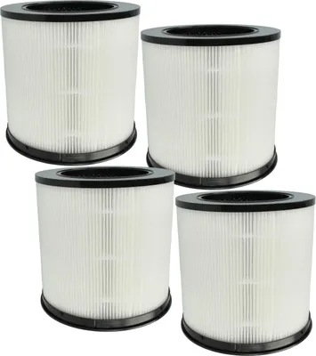 Produktbild von vhbw 4x Luftilter kompatibel mit Xiaomi Smart Air Purifier 4 Compact Luftreiniger - Kombifilter Vorfilter + HEPA + Aktivkohle