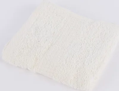 Produktbild von Qualitätsfrottee Handtuch 100% Baumwolle 500g/qm cremeweiß Größe  Gästetuch 30 x 50 cm